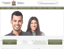 Tablet Screenshot of languesofficielles.nb.ca